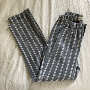 Brandy Melville Striped John Galt Linen Pants